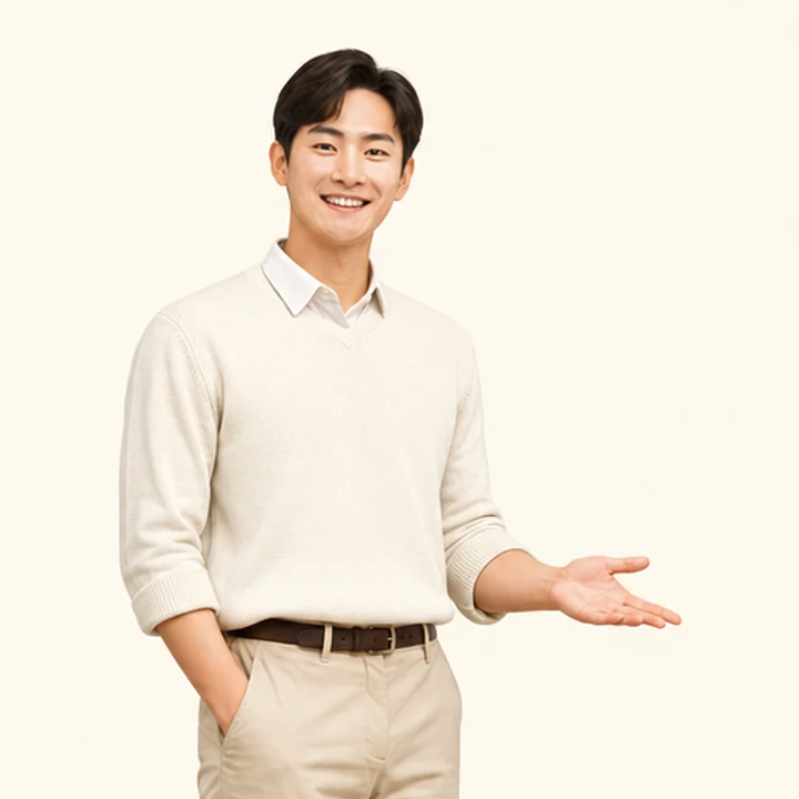 소나타 중고차 장기렌트 상담 신청을 안내하는 담당자